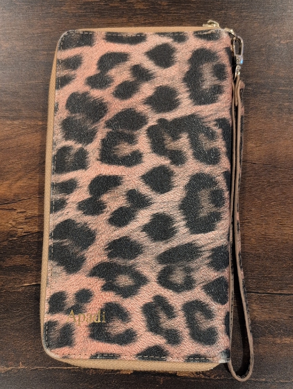 Apadi Leopard Print Wallet Clutch